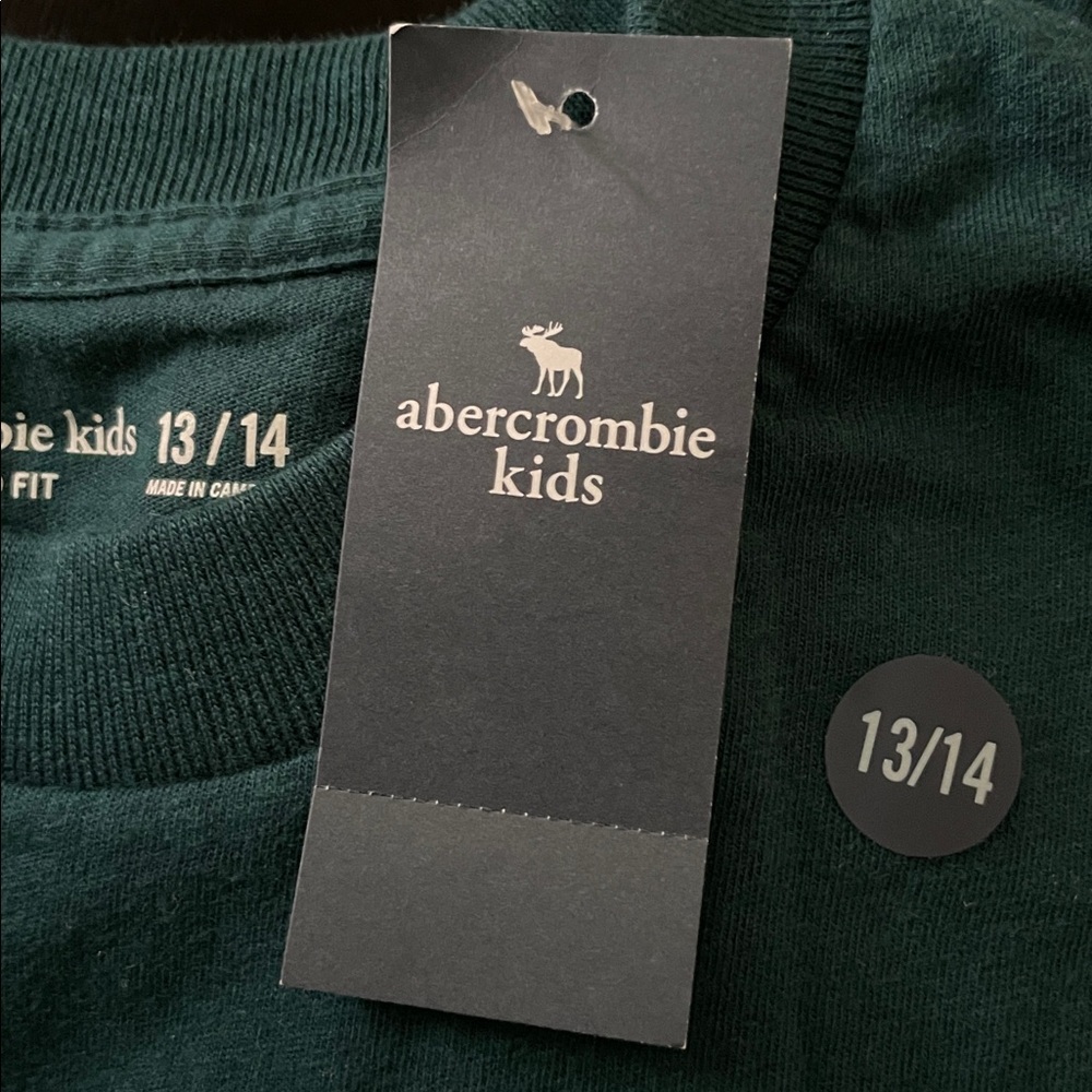 Sz 13/14 boys youth unisex  Abercrombie &Fitch kids long sleeve t-shirt crewneck - Picture 15 of 15